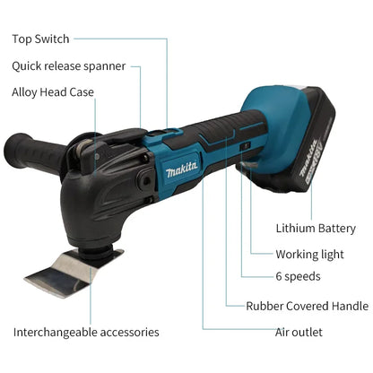 MAKITA 18V Quick release Oscillating tool Brushless Multi functional tool Renovator Electric trimmer Power Tool