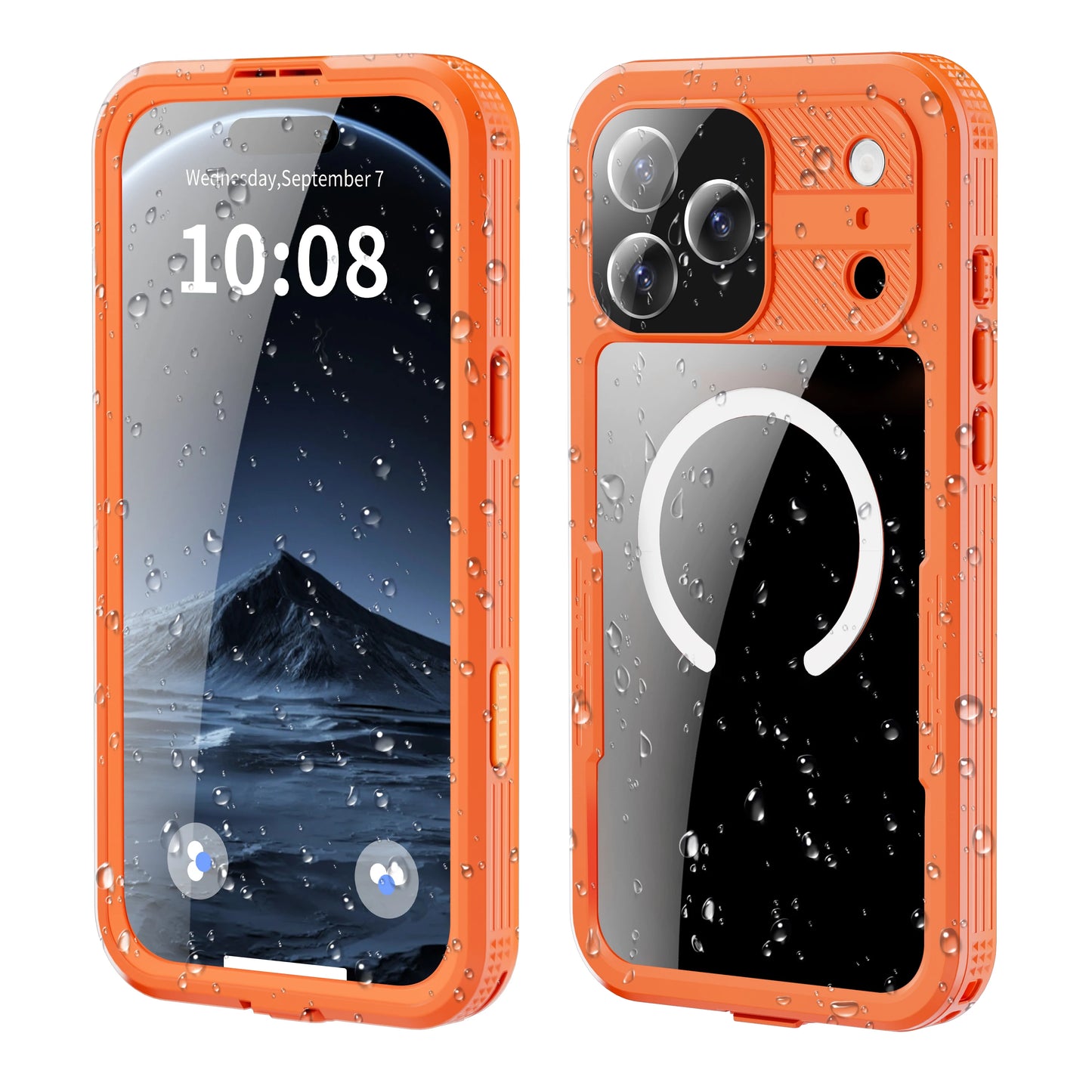 Shellbox IP68 Magnetic Waterproof Phone Case for Swimming & Diving - Compatible with iPhone 17/17AIR/17Pro/17Promax