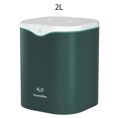 2L Double Spray Humidifiers with LED light Cool Mist Auto Shut-Off Humidifier Portable Desk Humidifiers for Bedroom Home  Room
