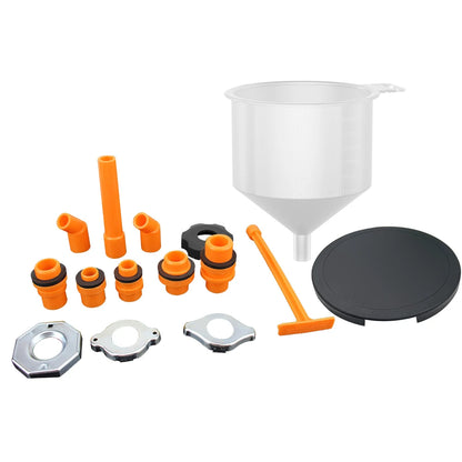 15Pcs/Set Pour Oil Tool Car Accessories Spill Proof Coolant Filling Kit Fit Universal Vehicles Plastic Filling Funnel Spout