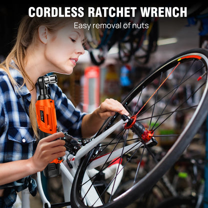 3/8’ 12 V Extended Cordless Ratchet for Car Repair, DIY Work, Automotive, Electric Vehicles, Electric Mode of Operation