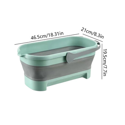 Collapsible Bucket Portable Folding Bucket Car Wash Basin Silicone Washing Bucket Camping Home Foldable Cleaning Mop Bucket