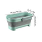 Collapsible Bucket Portable Folding Bucket Car Wash Basin Silicone Washing Bucket Camping Home Foldable Cleaning Mop Bucket