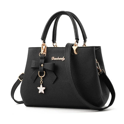 New Elegant Shoulder Bag Fashion Flowers Hand Bags for Women Luxury Designer Female Bags Plum Bowknot Sweet Crossbody Bag
