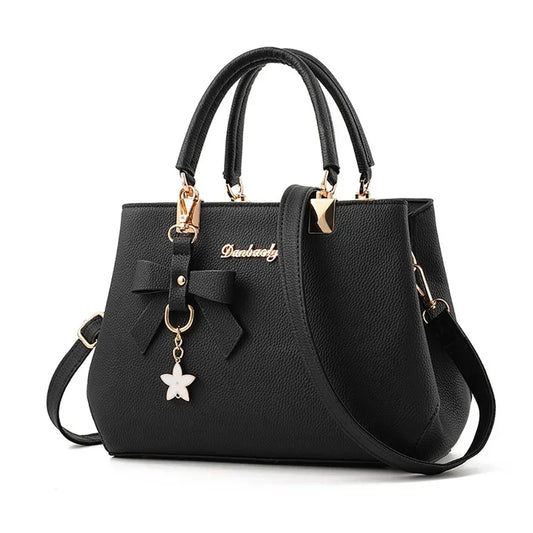 New Elegant Shoulder Bag Fashion Flowers Hand Bags for Women Luxury Designer Female Bags Plum Bowknot Sweet Crossbody Bag