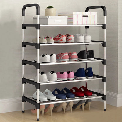 5/6 layer simple shoe rack entrance door storage rack household shoe rack stackable space saving shoe rack