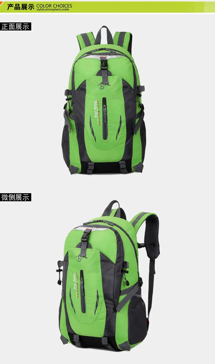 High-quality Nylon Waterproof Travel Backpack Men and Women Mountaineering Travel Bag Hiking Backpack Outdoor Sports Schoolbag