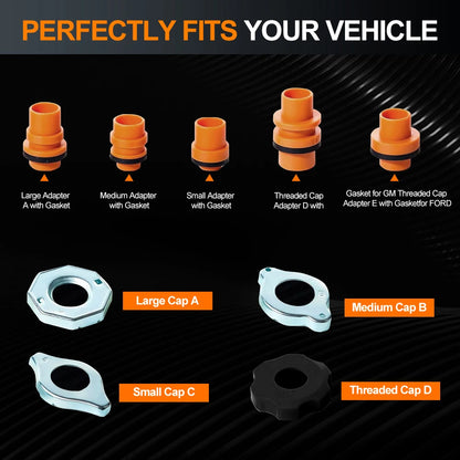 15Pcs/Set Pour Oil Tool Car Accessories Spill Proof Coolant Filling Kit Fit Universal Vehicles Plastic Filling Funnel Spout