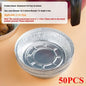 50/100PCS Air Fryer Liners Aluminum Foil Bowls Disposable Food Grade Air Fryer Paper for for Baking Frying Grilling Roasting
