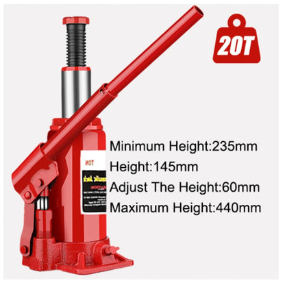 2/5/10/20T Hydraulic Bottle Jack Car Hydraulic Jack Welded Hydraulic Car Bottle Jack for Car Pickup Truck RV Repair Tools