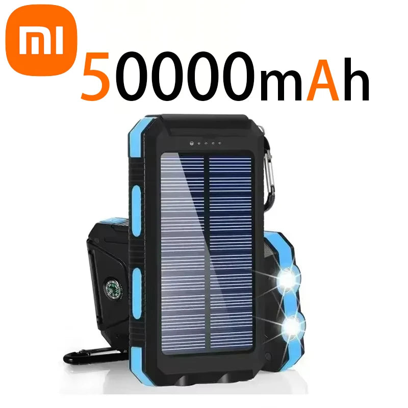 Xiaomi 200000mAh Power Bank Fast Charging Outdoor Large Capacity External Battery Solar PowerBank Flashlight For iPhone Samsung