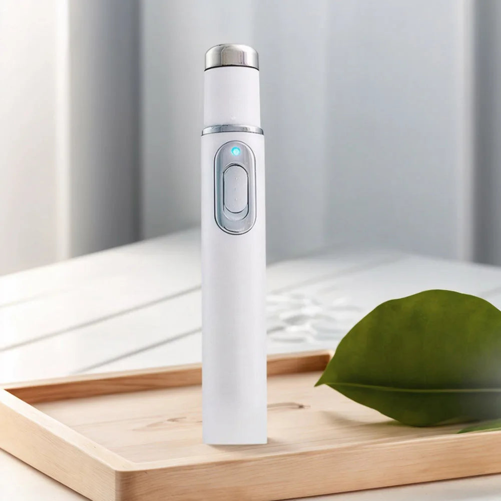 Blue Light Therapy Acne Pen Heated Eye Beauty Device Eye Massage Instrument for Dark Circles Eye Bags Puffiness Under Eyes
