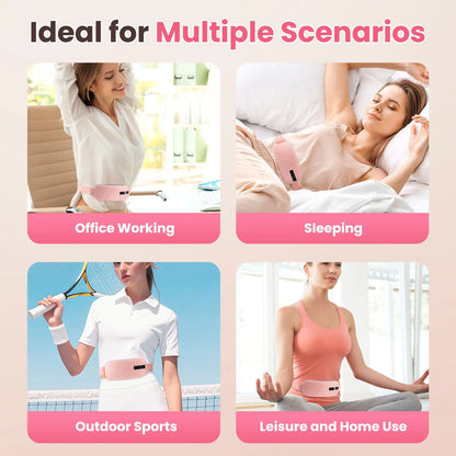 Lady Menstrual Heating Pad Warm Palace Belt Relieve Menstrual Pain Hot Compress Massager Uterus Cold Dysmenorrhea Relieving Belt