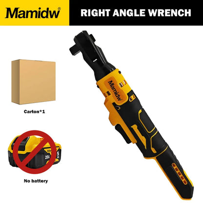 1/2 Inch Brushless Electric Ratchet Wrench 3/8In Cordless Variable Speed Wrench Impact Driver 20V Power Tool For DEWALT Battery
