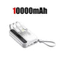 Lenovo 4 Built-in Type C Cables Mini Fast Charging 500000mAh Power Bank Compatible With iPhone Samsung Android Smart Mobiles
