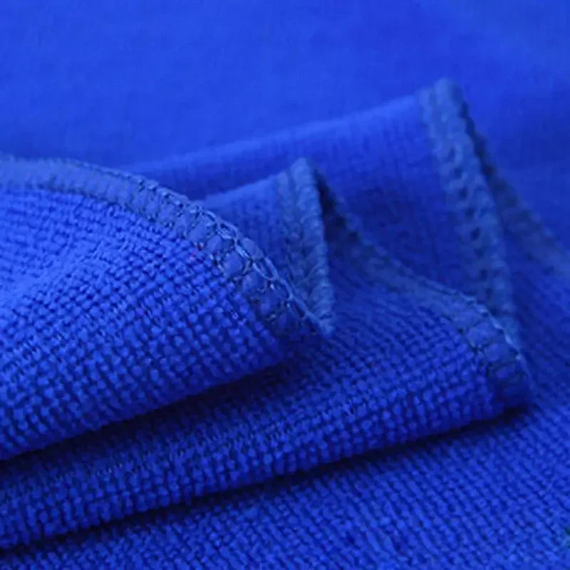 10Pcs Car Cleaning Detailing Soft Cloth Bulk Towels Microfibre Polish Clean Blue