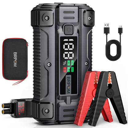 Car Jump Starter  Battery Charger Emergency Power Bank Booster for 12V Gasoline and Diesel Vehicles Starting