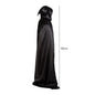 1 Piece of Halloween Cape With 3 Sizes Available It is a Black Grim Reaper Cloak Made of Party Satin Featuring a Stand-up Collar