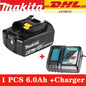 Makita 100%Original DDF487 Cordless Driver Drill 18V Brushless Electric Impact Screwdriver Rechargeable Power Tool