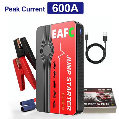 2000A/1200A High Power Car Battery Jump Starter Portable Car Battery Booster Charger Booster Power Bank Starting Device USB Port