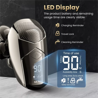 SEJOY Electric Shaver Hair Clipper 5IN1 Beard Trimmer Bald Head Shaver Wet & Dry Men's Electric Hair Trimmer