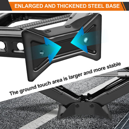 DayPlus Scissor Jack,Compact Car Jack 2 Ton/4409 LBS,105 to 385mm Lifting Range,with Hexagonal Lug Wrench for Cars/SUVS/Sedans