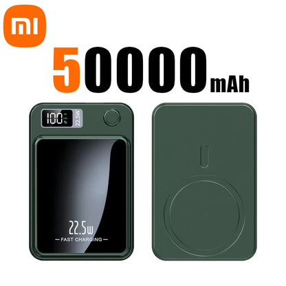 Xiaomi Magnetic Power Bank 100000mAh Wireless Fast Charger For iPhone Samsung Portable Auxiliary Battery Magnetic Powerbank Hold