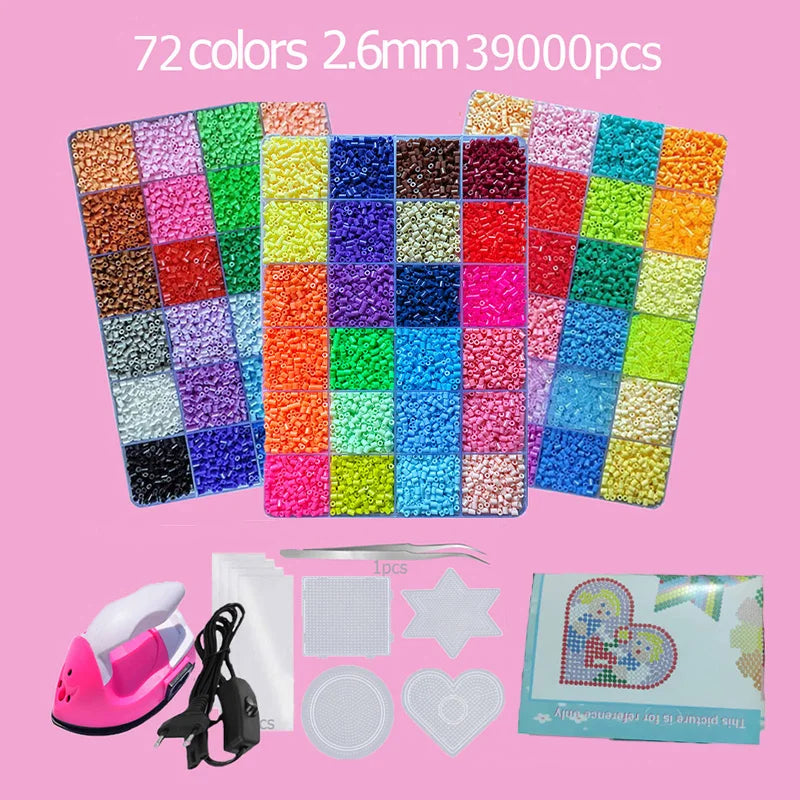 “Hama Beads Box – Thermal Mosaic Ironing Beads for Education, DIY Fuse Beads Toy, Available in 24, 48, or 72 Colors, 2.6 mm or 5 mm.”