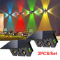 1-4PCS RGB Solar LED Light Outdoor Solar Wall Light IP65 Dusk To Dawn Up and Down Solar Light for Outside Fence Porch Deck Patio