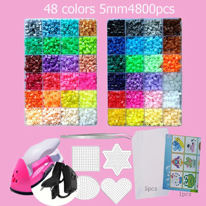 “Hama Beads Box – Thermal Mosaic Ironing Beads for Education, DIY Fuse Beads Toy, Available in 24, 48, or 72 Colors, 2.6 mm or 5 mm.”