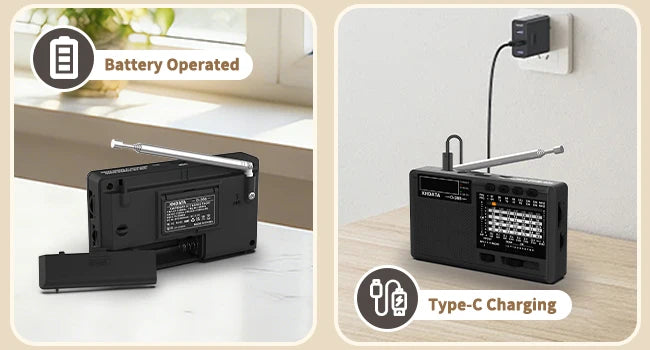 XHDATA D-368/ D-328 Portable Radio FM1-2/AM/SW 12 Band MP3 Player Bluetooth/TF Card With Headphone Jack For Elder Easy Use