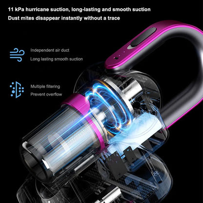 Cordless Vacuum Cleaner Rechargeable Strong Suction Vacuum Cleaner Self-Standing Vacuum Cleaners for Office Sofa Hardwood Floor