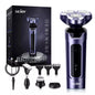 Sejoy 5 in 1 Electric Razor Shaver Barber for Men Rechargeable with Beard Trimmer Portable Shavers for Travel