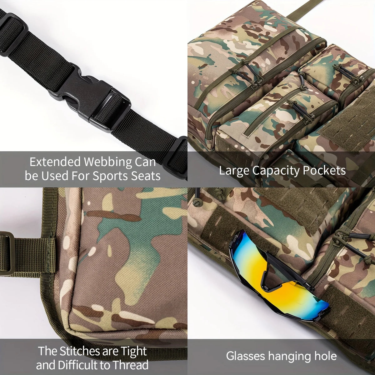Multifunctional luggage organizer and storage bag, tactical storage bag for car rear seats, hanging rear seat bag