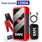 2000A/1200A High Power Car Battery Jump Starter Portable Car Battery Booster Charger Booster Power Bank Starting Device USB Port