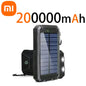 Xiaomi 200000mAh Power Bank Fast Charging Outdoor Large Capacity External Battery Solar PowerBank Flashlight For iPhone Samsung
