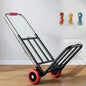 Foldable Stainl Steel Hand-Pulled op Cart for Lage Transport Double Trailer Small Goods Trolley Pu Cart Water