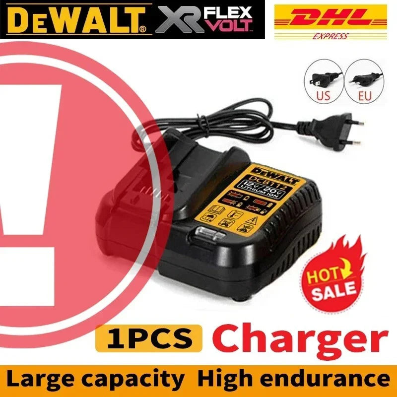 100% Original DeWalt 20V/60V 2.0Ah-9.0Ah MAX Battery Power Tool Replacement For DCB184 DCB181 DCB182 DCB200 Battery.