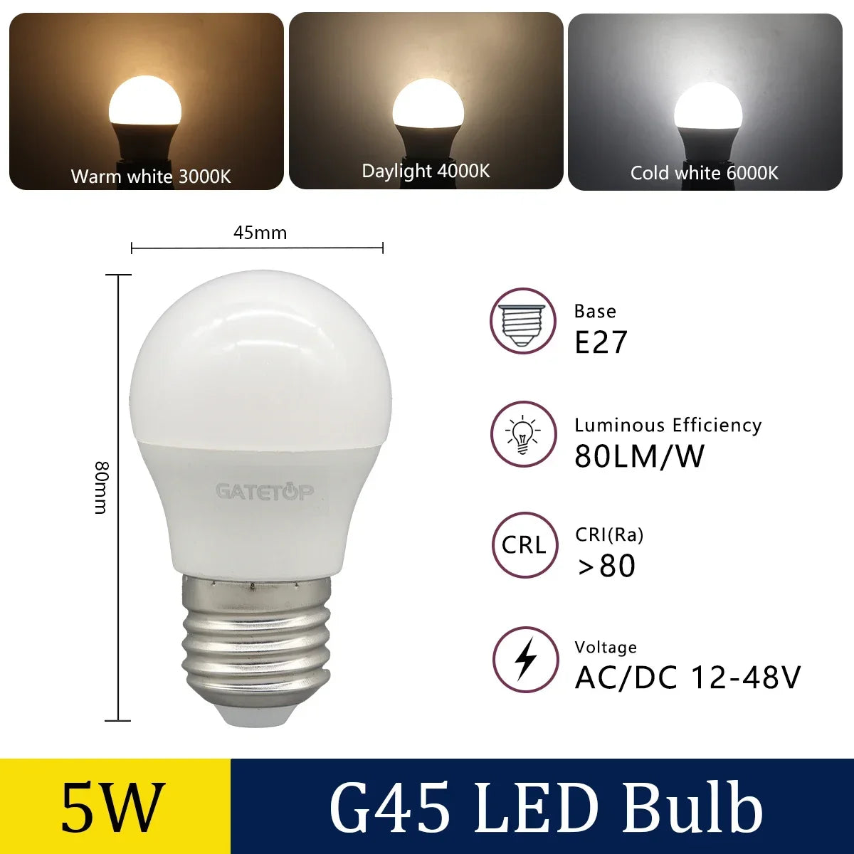 4-20PCS E27 B22 Base LED Bulb Lights AC DC 12V 24V 48V Lampada Luz Lamp 3W 5W 10W Spot Bulb Led Light Bulbs for Home Lighting