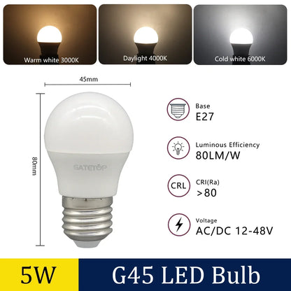 4-20PCS E27 B22 Base LED Bulb Lights AC DC 12V 24V 48V Lampada Luz Lamp 3W 5W 10W Spot Bulb Led Light Bulbs for Home Lighting