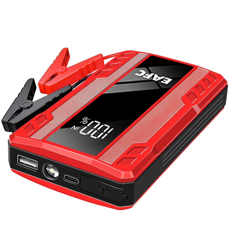EAFC 1000A/1200A Jump Starter Power Bank Portable Charger Starting Device for 3.0L Emergency Car Battery Jump Starter