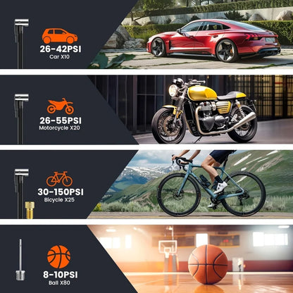 Car wireless inflator portable car auto inflator small sedan tire inflator motorcycle bicycle basketball inflator carryable