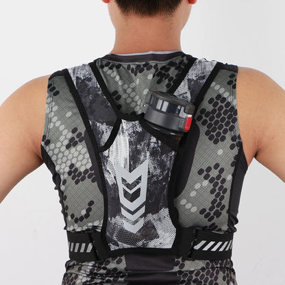 Reflective Running Backpack Mesh Breathable Hydration Backpack Lightweight Elastic Women Men Large Capacity for Jogging Fitness