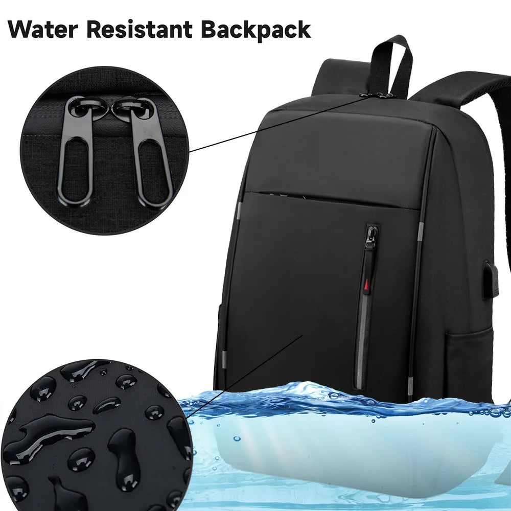 Waterproof Business Backpack Men USB School Backpacks 15.6 Inch Laptop Backpack Large Capacity Bagpacks for Men Back Pack Bags