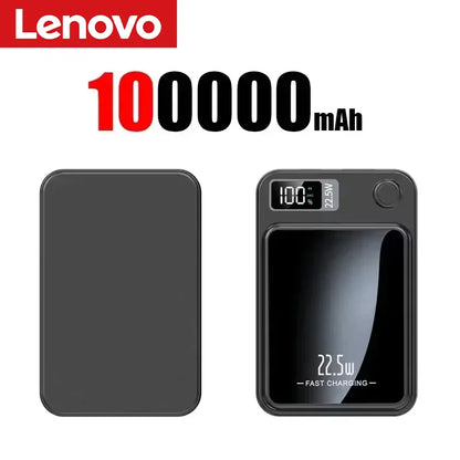 Lenovo Wireless Magnetic Power Bank 500000mAh 22.5w Super Fast Charging Portable External Battery Powerbank  For Iphone Samsung