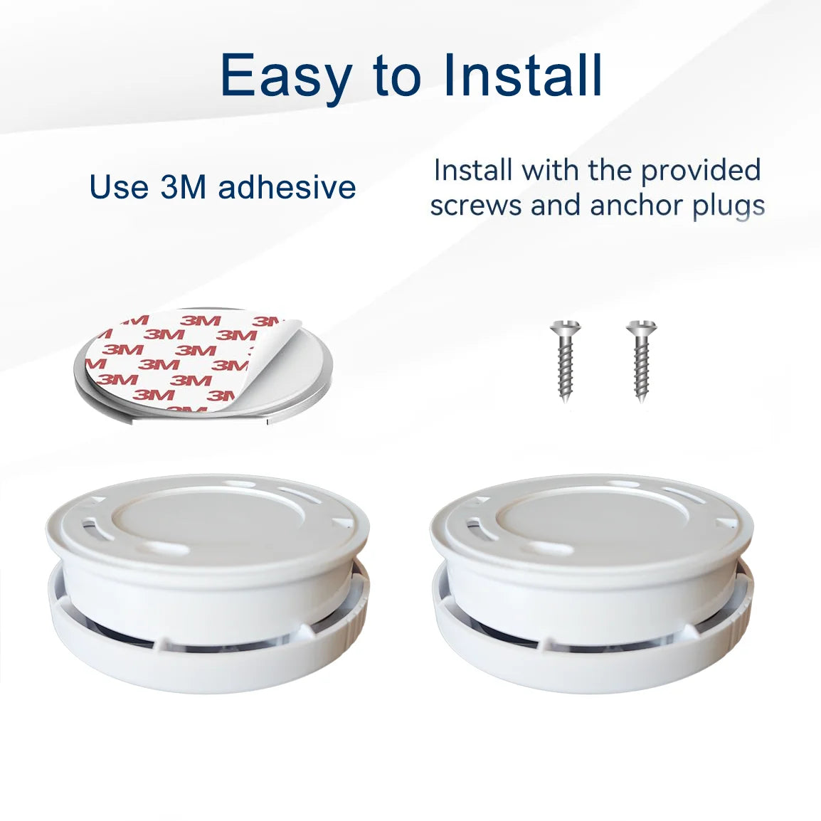 Smoke Detector 9V Replaceable Battery Smoke And Fire Alarm Smoke Sensor Low Battery Beep For Kitchen Bedroom Office CE EN14604