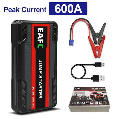 Power Bank 2000A/600A 12V Car Battery Jump Starter Portable Charger Petrol Diesel Auto Starting Device Booster Emergency Starter