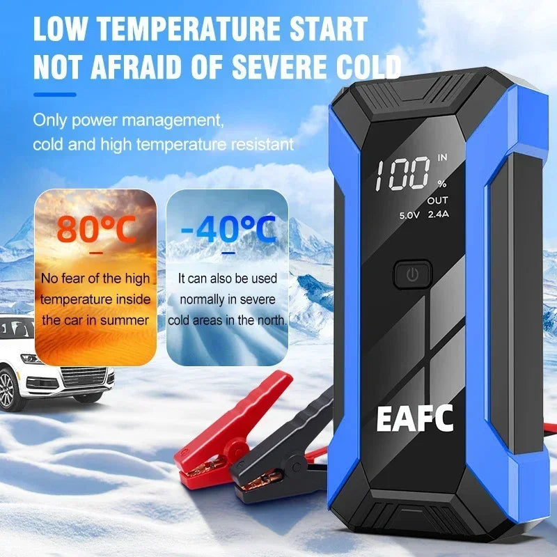 2000A Portable MultiFunction Emergency Booster Car Emergency Mobile Power Battery Charger 12V Car Jump Starter with LED Light