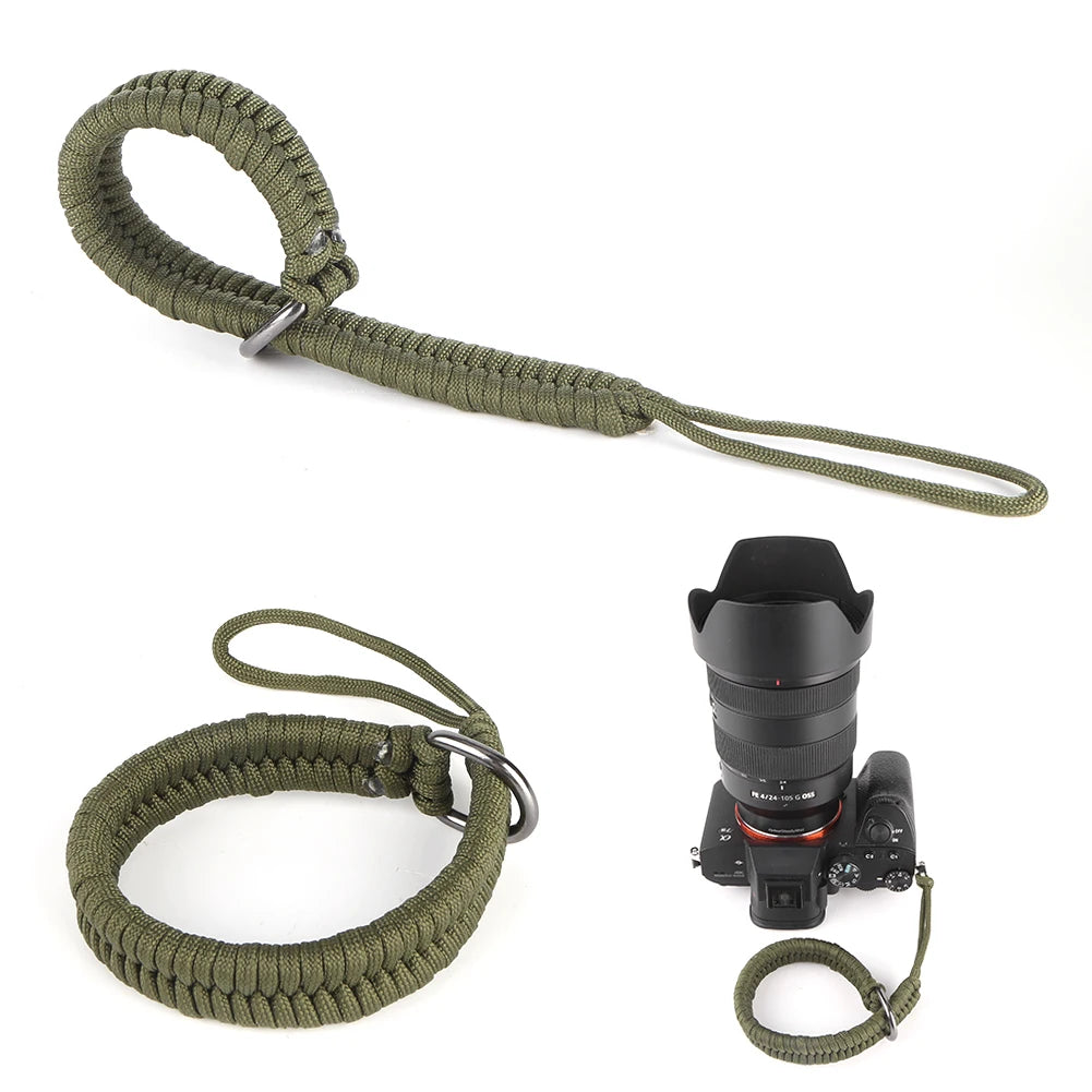 Handmade Woven Wrist Lanyard Adjustable Safety Strap with Safer Connector Camera Strap for Canon Nikon Sony Fuji Leica Olympus