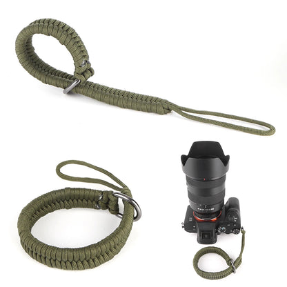 Handmade Woven Wrist Lanyard Adjustable Safety Strap with Safer Connector Camera Strap for Canon Nikon Sony Fuji Leica Olympus